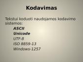 Teksto kodavimas 4 puslapis