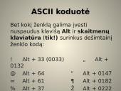 Teksto kodavimas 8 puslapis