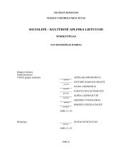 Socialinė-kultūrinė aplinka Lietuvoje