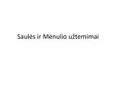 Saulės ir Mėnulio užtemimai (skaidrės)