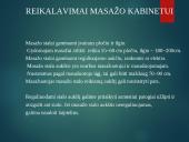 Reikalavimai masažo kabinetui 6 puslapis