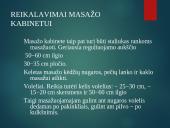Reikalavimai masažo kabinetui 9 puslapis