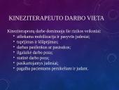 Kineziterapeuto darbo vietos ergonomika 8 puslapis