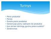 Pienas ir jo produktai (skaidrės)