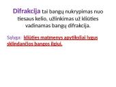 Šviesos difrakcija. Skaidrės 3 puslapis