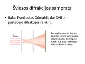 Šviesos difrakcija. Skaidrės 5 puslapis