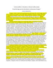 Kaip vaizduojamas žmogus skirtingų epochų literatūroje