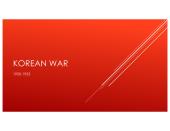 Korean war 1950-1953
