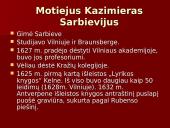 Motiejus Kazimieras Sarbievijus (skaidrės) 3 puslapis
