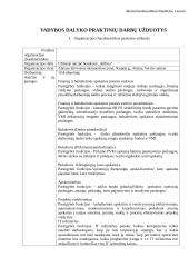 Vadybos dalyko praktinių darbų užduotys