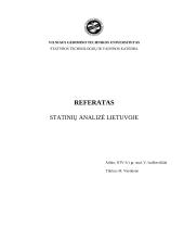 Statinių analizė Lietuvoje 1 puslapis