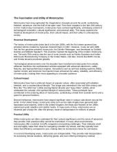 Essay about motorcycles