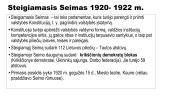 Lietuva parlamentarizmo (demokratinio valdymo) laikotarpiu  1920- 1926 m. 3 puslapis