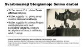 Lietuva parlamentarizmo (demokratinio valdymo) laikotarpiu  1920- 1926 m. 6 puslapis