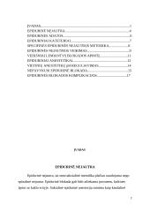 Epidurinės nejautros farmakalogija.  Slaugytojo vaidmuo