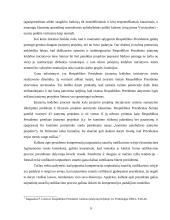 LR prezidento vaidmuo šalies valdymo procese 9 puslapis