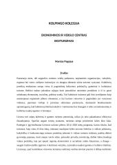 Ekoturizmas. Kultūrinis turizmas