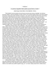 Ar autoriaus biografiniai faktai padeda suprasti kūrinį ar trukdo?