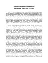 Žmogaus dvasinis grožis lietuvių literatūroje (Jonas Biliūnas, Juozas Tumas-Vaižgantas)