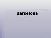 Barselona. Kelionės planas (skaidrės)