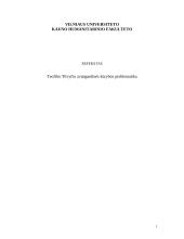 Teofilio Tilvyčio avangardinės kūrybos problematika