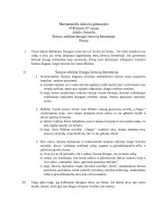 Šeimos reikšmė žmogui lietuvių literatūroje. Planas