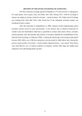 The stock exchange of Lithuania 4 puslapis