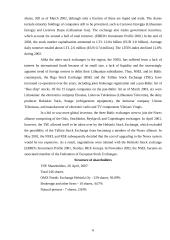 The stock exchange of Lithuania 6 puslapis