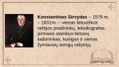 Konstantinas Sirvydas. Pristatymas 2 puslapis