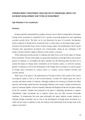 Tiesioginės užsienio investicijos Lietuvoje: tendencijų, įtakos šalies ekonomikai ir investavimo formų analizė 14 puslapis