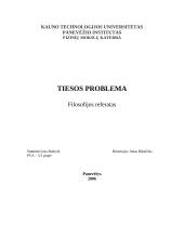 Skirtingos tiesos problemos teorijos 1 puslapis