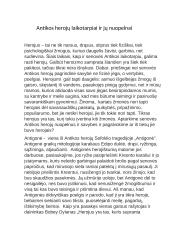 Antikos herojų laikotarpiai ir jų nuopelnai