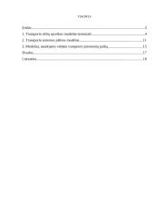Transporto rūšių plėtros ir sąveikos modeliai 2 puslapis