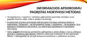 Informacijos apdorojimo metodais pagrįstas mokymas 1 puslapis