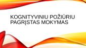 Kognityviniu požiūriu pagrįstas mokymas 1 puslapis