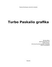 Turbo Paskalio grafikos priemonės, jų reikalingumas ir funkcijos 1 puslapis