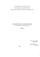 Turistinio žygio organizavimas (pasiruošimas turistiniam žygiui)