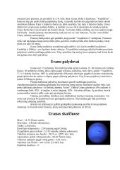 Urano planetos savybės 2 puslapis