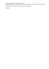 Cover letter for AML Compliance position 2 puslapis