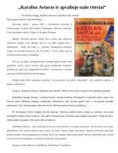 „Karalius Artūras ir apvaliojo stalo riteriai“ knygos pristatymas