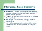Informacijos rūšys. Veiksmai su informacija (skaidrės) 2 puslapis