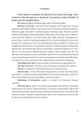 Kineziologinio teipo pritaikymas veido senėjimo prevencijai 5 puslapis