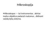 Mikroskopija (skaidrės)
