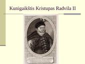 Radvilos. Mikalojus Konstantinas Radvila Našlaitėlis  19 puslapis