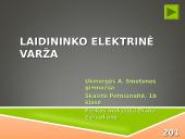 Laidininko elektrinė varža (skaidrės)
