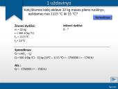 Šilumos kiekis. Praktinis darbas 20 puslapis