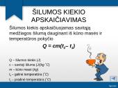 Šilumos kiekis. Praktinis darbas 6 puslapis