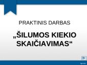 Šilumos kiekis. Praktinis darbas 8 puslapis
