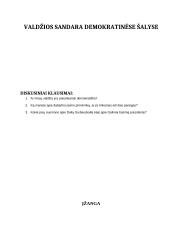 Valdžios sandara demokratinėse šalyse