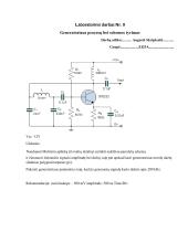 Generatoriaus procesų bei schemos tyrimas (laboratorinis darbas)